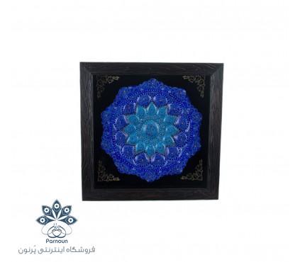 بشقاب مینا به همراه قاب