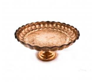 سینی مسی پایه دار