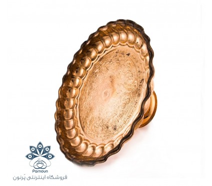 سینی مسی پایه دار