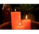 ست کامل شمع استوانه قطر 7 سانت رنگی نارنجی فسفری