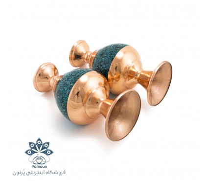 گلدان فیروزه کوبی 18 سانتیمتری با طرحی جدید و خاص