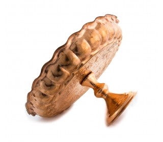 سینی مسی پایه دار