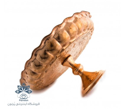 سینی مسی پایه دار