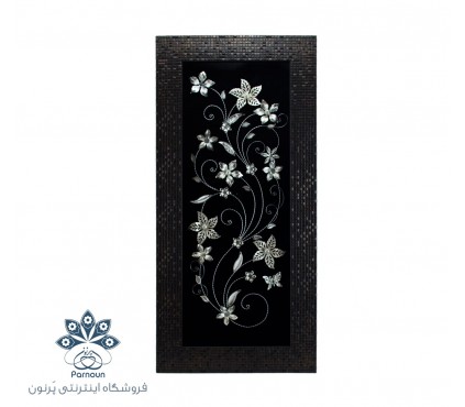 تابلو گل نقره 27 *57 cm با طرحی خاص و جذاب