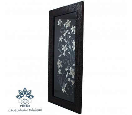 تابلو گل نقره 27 *57 cm با طرحی خاص و جذاب