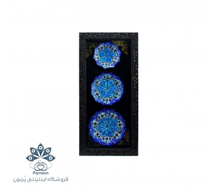 سری 3 تایی بشقاب مینا با قاب