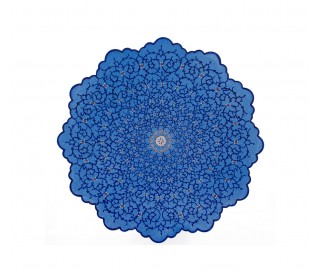 بشقاب میناکاری 25 سانتی‌متری اسلیمی