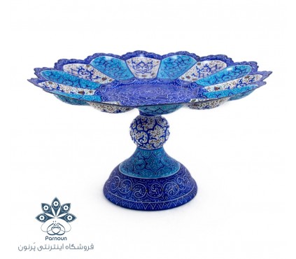 شیرنی خوری میناکاری اصفهان با قطر 30 سانتیمتر