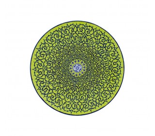 بشقاب 25 سانتیمتری میناکاری شده با طرح اسلیمی