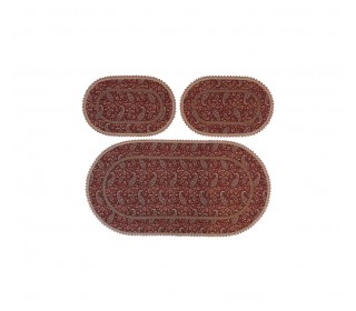 سرویس 3 تکه رومیزی ترمه کد TRSETE34