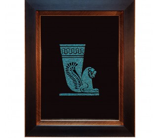 تابلو فیروزه کوبی اصل نیشابور طرح جام زرین