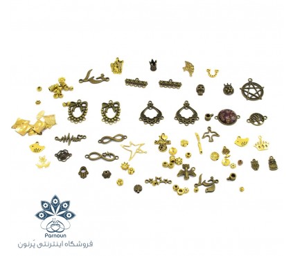 متریال و لوازم ساخت زیورآلات و بدلیجات به همراه جعبه 12 قسمتی
