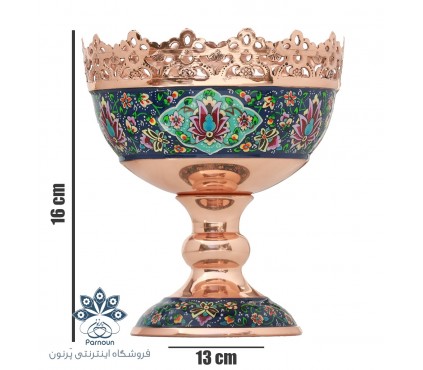 آجیل خوری لب شبکه مس و پرداز میراث سایز 16 کد mp 034