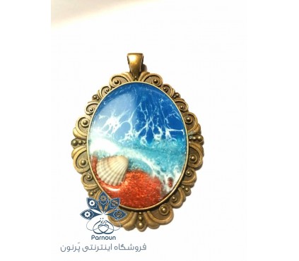 گردن آویز رزینی دریا