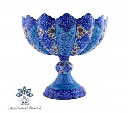 میوه خوری | آجیل خوری میناکاری با دهانه 24 سانتی