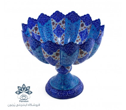 میوه خوری | آجیل خوری میناکاری با دهانه 24 سانتی