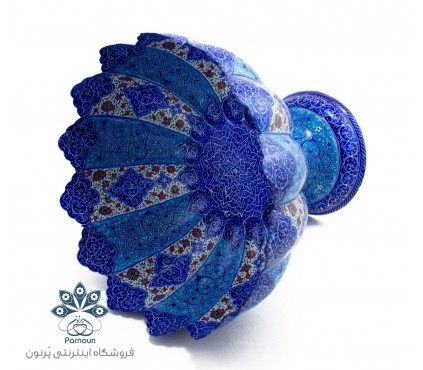 میوه خوری | آجیل خوری میناکاری با دهانه 24 سانتی و ارتفاع 22 سانتی