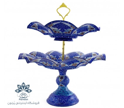 شیرینی خوری 2 طبقه میناکاری اصفهان طرح گلبرگی