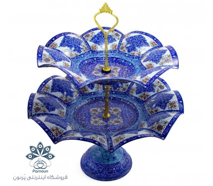 شیرینی خوری 2 طبقه میناکاری اصفهان طرح گلبرگی