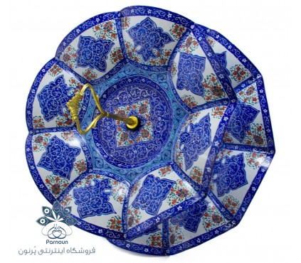 شیرینی خوری 2 طبقه میناکاری اصفهان طرح گلبرگی