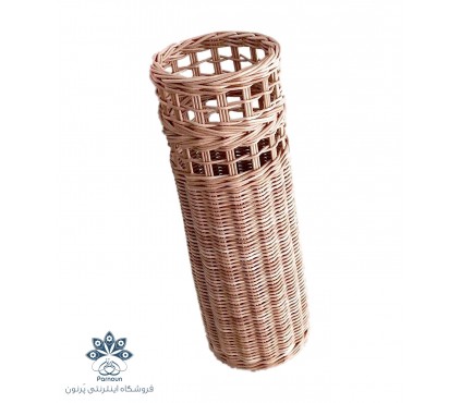 گلدان حصیری استوانه‌ای