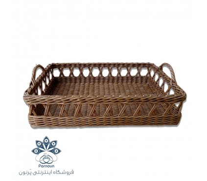 سینی حصیری مستطیل لانه زنبوری