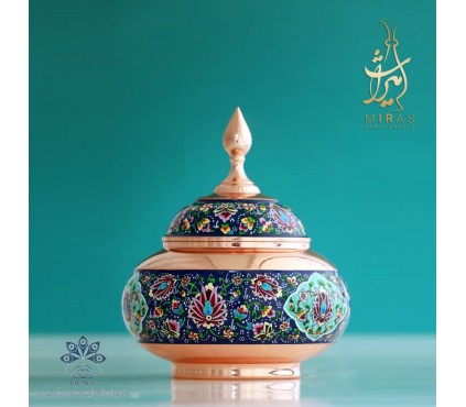 قندان مس و مینا mp014