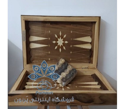 تخته نرد ساخته شده از چوب خالص گردو