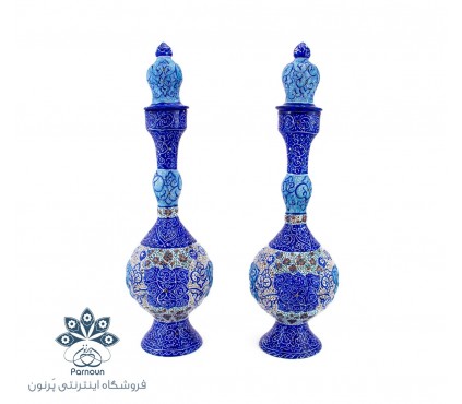 یک جفت تنگ (تُنگ)میناکاری شده با ارتفاع 32 سانتیمتر