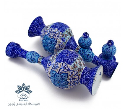 یک جفت تنگ (تُنگ)میناکاری شده با ارتفاع 32 سانتیمتر