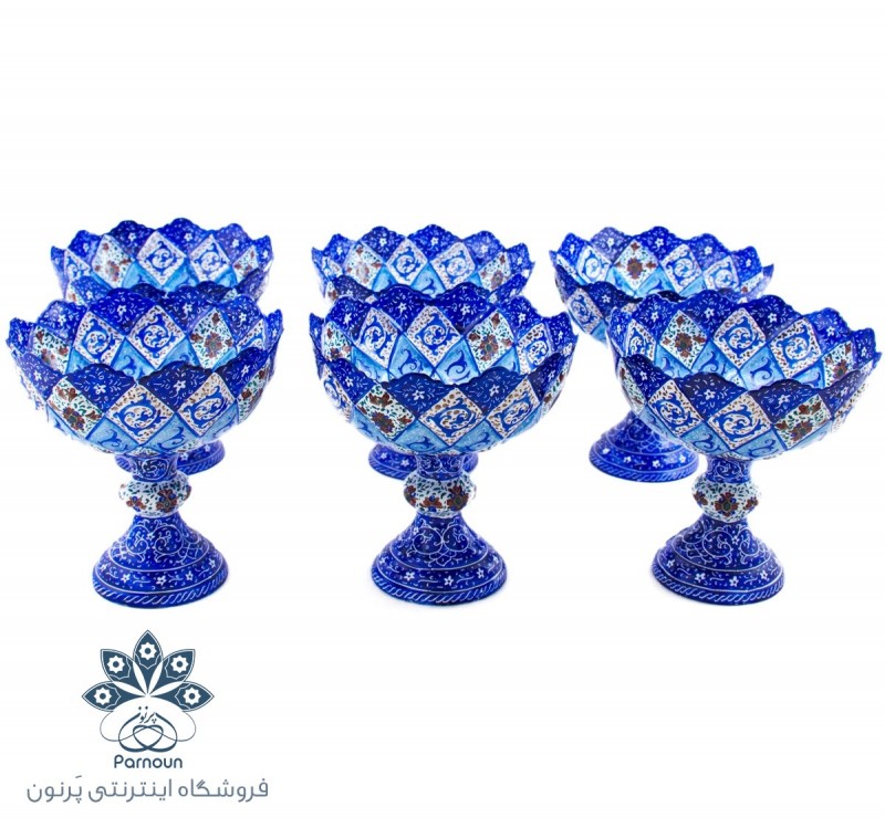 سرویس 6 تایی آجیل خوری میناکاری اصفهان