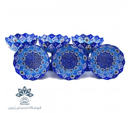 سرویس 6 تایی آجیل خوری میناکاری اصفهان