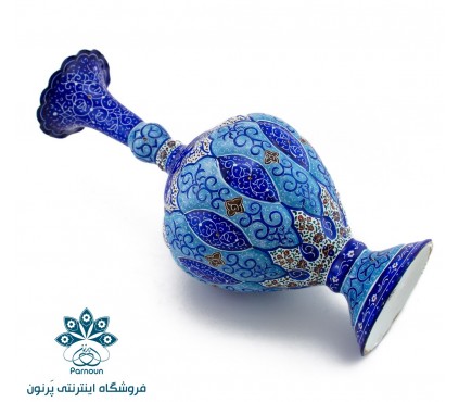 تک گلدان میناکاری 27 سانتی