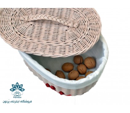 سبد بیضی درب دار