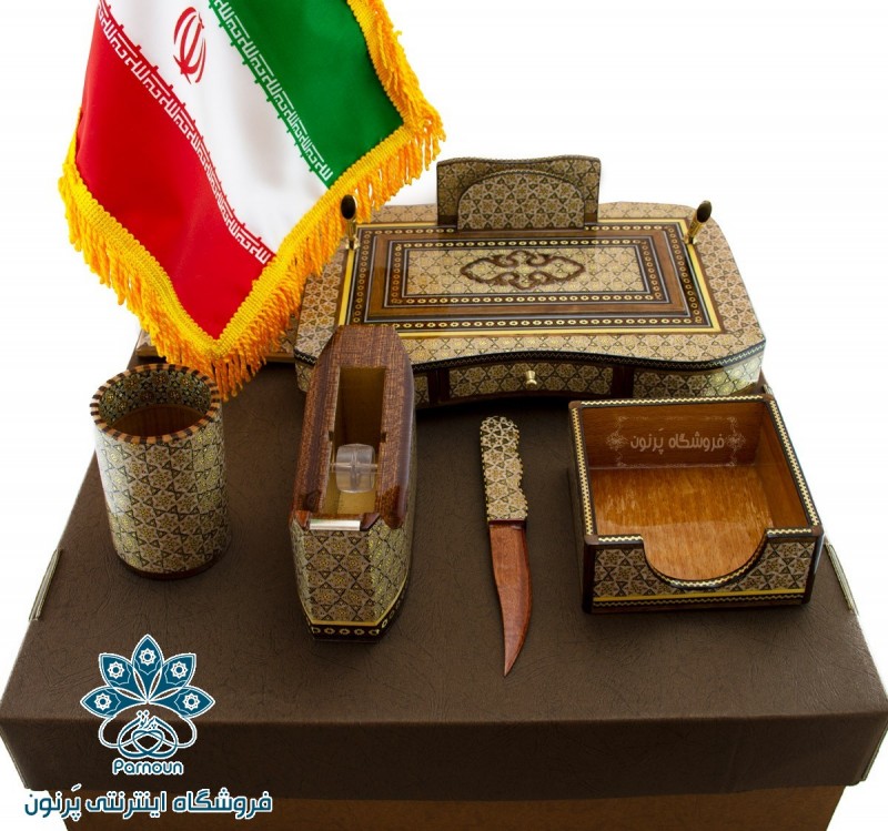 ست اداری رومیزی خاتم اصفهان