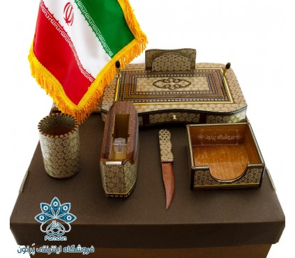 ست اداری رومیزی خاتم اصفهان