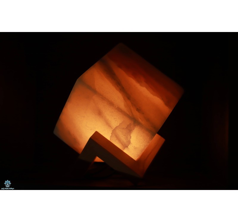 آباژور سنگ نمک طرح کاسه