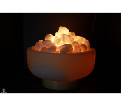 آباژور سنگ نمک طرح کاسه سایز بزرگ