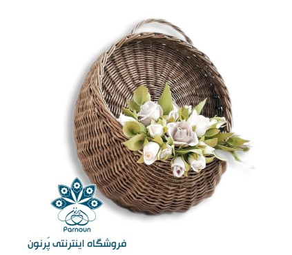 گلدان حصیری دیواری