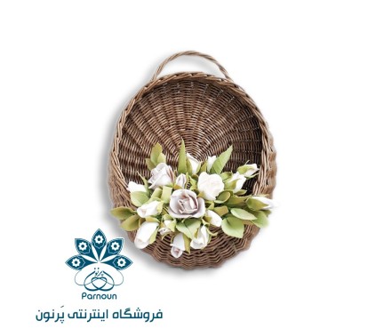 گلدان حصیری دیواری