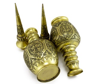 تُنگ شاخ دار قلمزنی و سیاه قلم