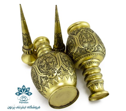 تُنگ شاخ دار قلمزنی و سیاه قلم