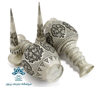 تنگ قلمزنی نقره نما و سیاه قلم 38 سانتی