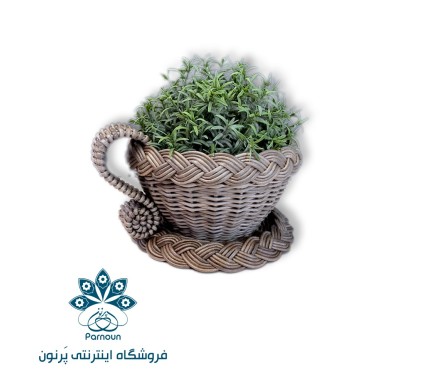 فنجان نعلبکی حصیری 