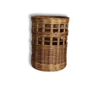 گلدان حصیری استوانه جفتی