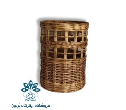 گلدان حصیری استوانه جفتی