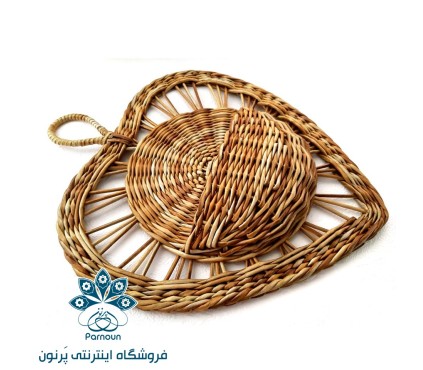 گلدان حصیری دیوای طرح قلب 