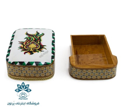 جعبه پاسور خاتم و نگارگری اصفهان