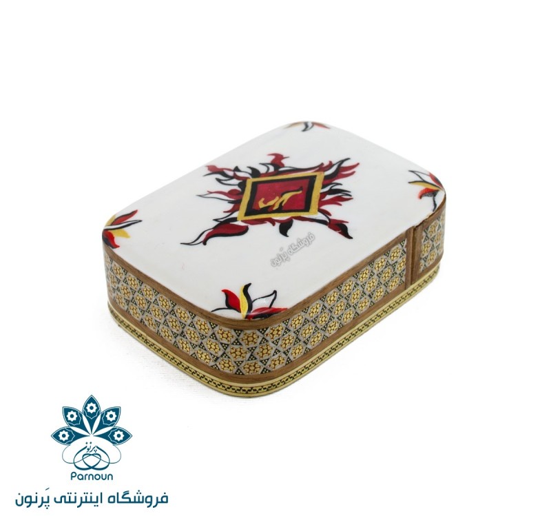 جعبه پاسور خاتم و نگارگری اصفهان