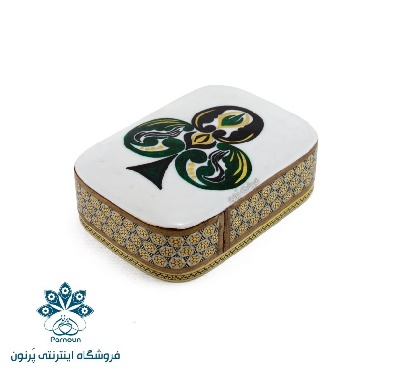 جعبه پاسور خاتم و نگارگری اصفهان